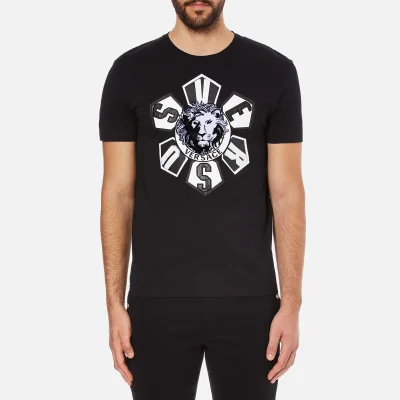 Versus Versace Men's Large Logo T-Shirt - Black