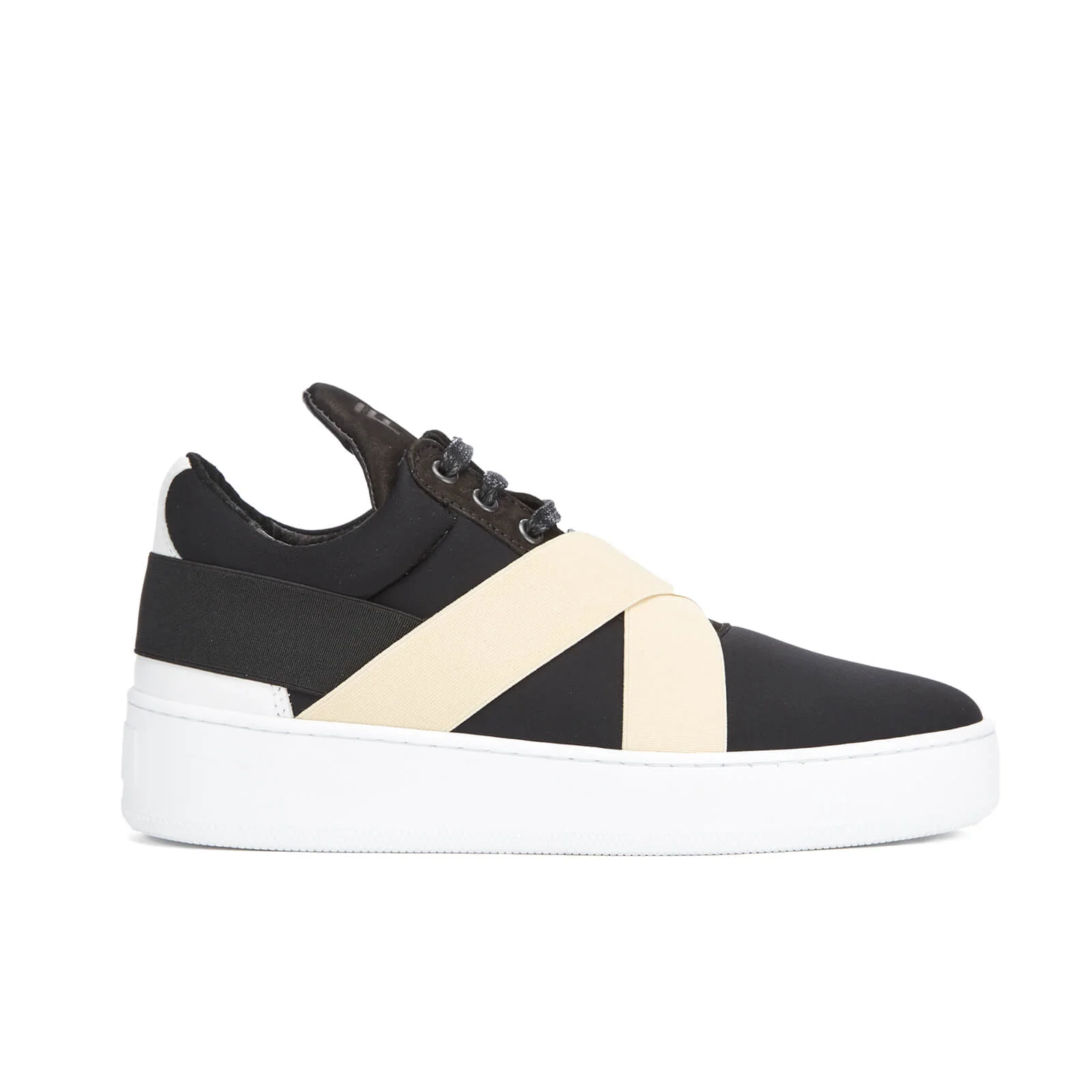 Filling Pieces Women's Bandage Low Top Trainers - Black/White Image 1