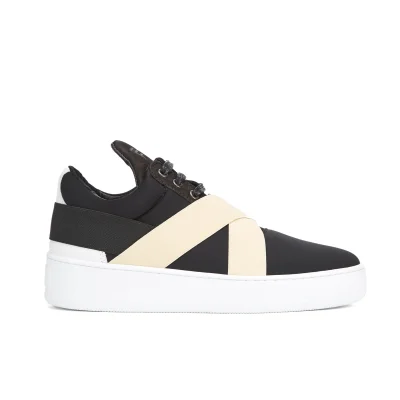 Filling Pieces Women's Bandage Low Top Trainers - Black/White