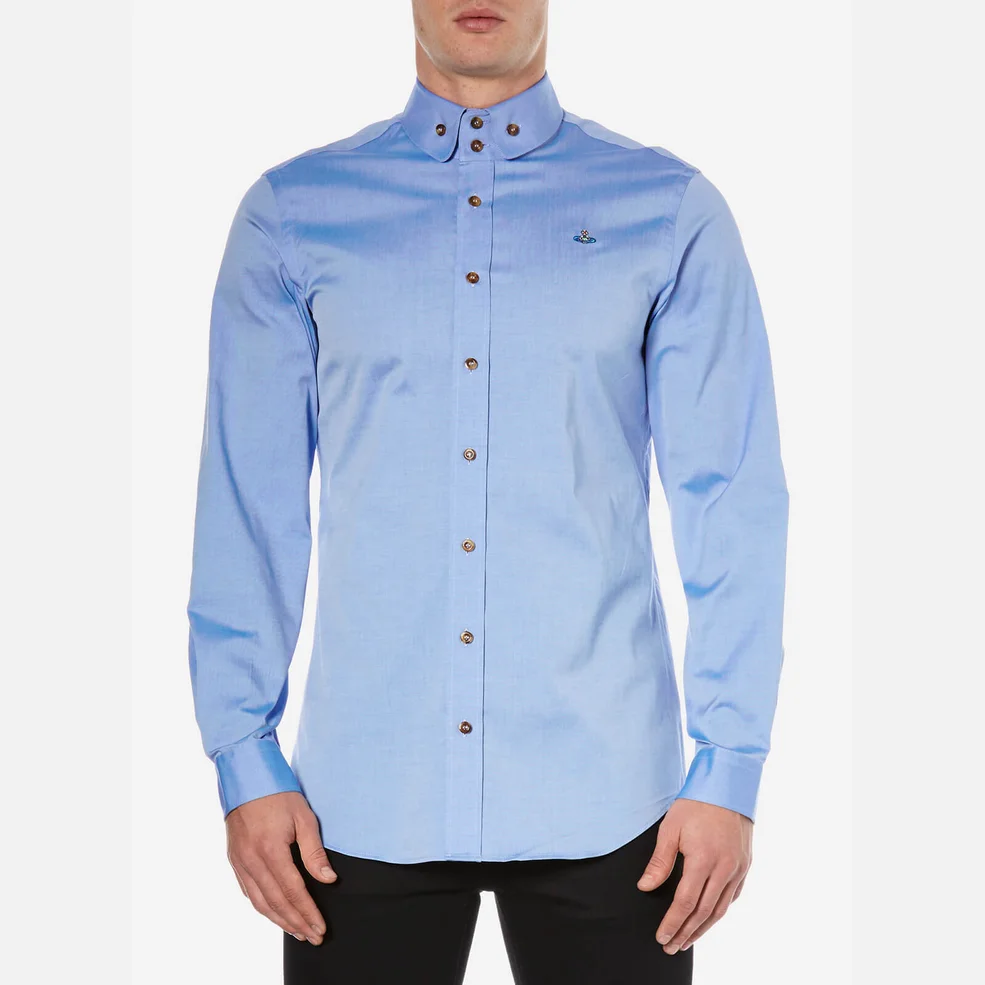 Vivienne Westwood Men's Classic Oxford Two Button Shirt - Light Blue Image 1