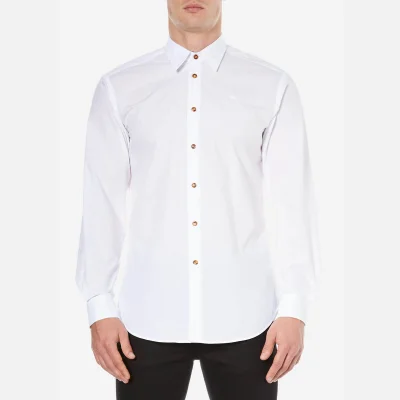 Vivienne Westwood Men's Firm Poplin Classic Cutaway Shirt - White