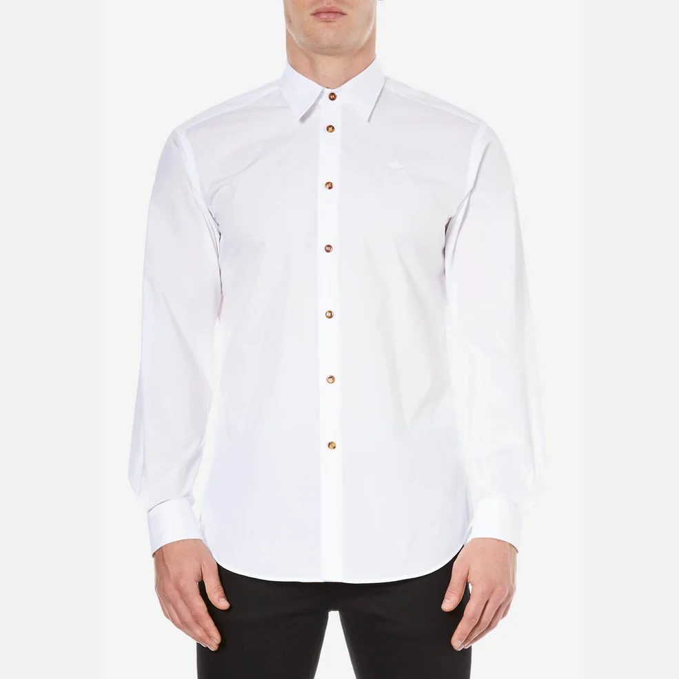 Vivienne Westwood Men's Firm Poplin Classic Cutaway Shirt - White Image 1