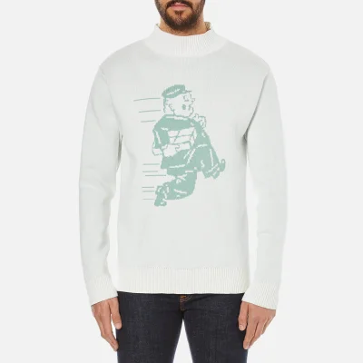 Garbstore Men's Postman Cotton Sweatshirt - White