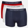 Polo Ralph Lauren Men's 3 Pack Boxer Shorts - White/Red/Blue - Image 1