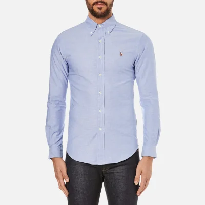 Polo Ralph Lauren Men's Slim Fit Button Down Stretch Oxford Shirt - Blue