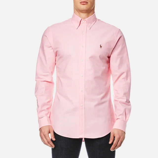 Polo Ralph Lauren Men's Slim Fit Button Down Stretch Oxford Shirt - Pink