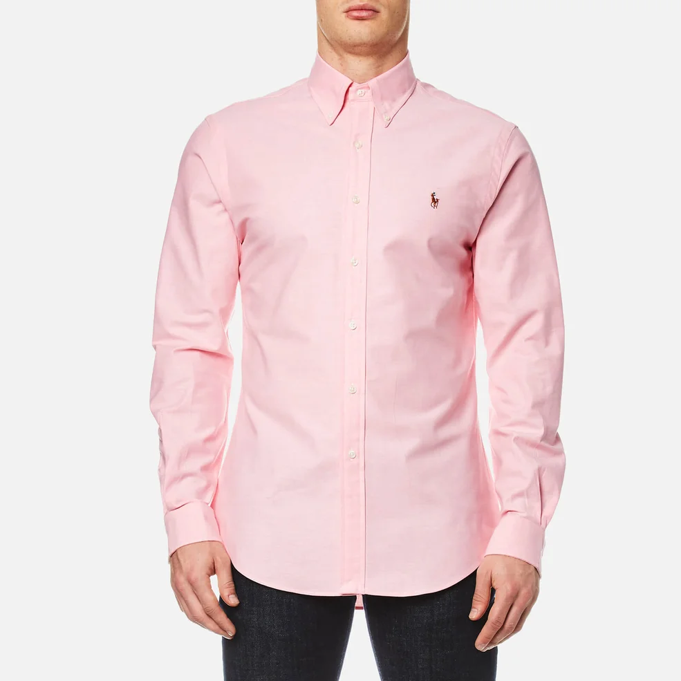 Polo Ralph Lauren Men's Slim Fit Button Down Stretch Oxford Shirt - Pink Image 1