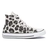 Converse Women's Chuck Taylor All Star Animal Print Hi-Top Trainers - Parchment/Black/White - Image 1