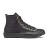 Converse Women's Chuck Taylor All Star Leather Fur Hi-Top Trainers - Black/Black - Image 1