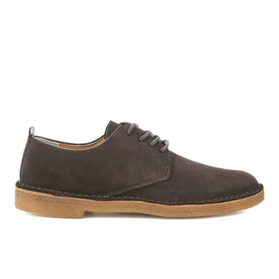 Clarks Originals Men's Desert London Derby Shoes - Dark Brown Suede