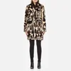 Carven Women's Faux Fur Leopard Coat - Multi - Image 1