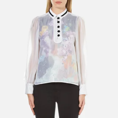 Carven Women's Floral Lining Shirt - Multi