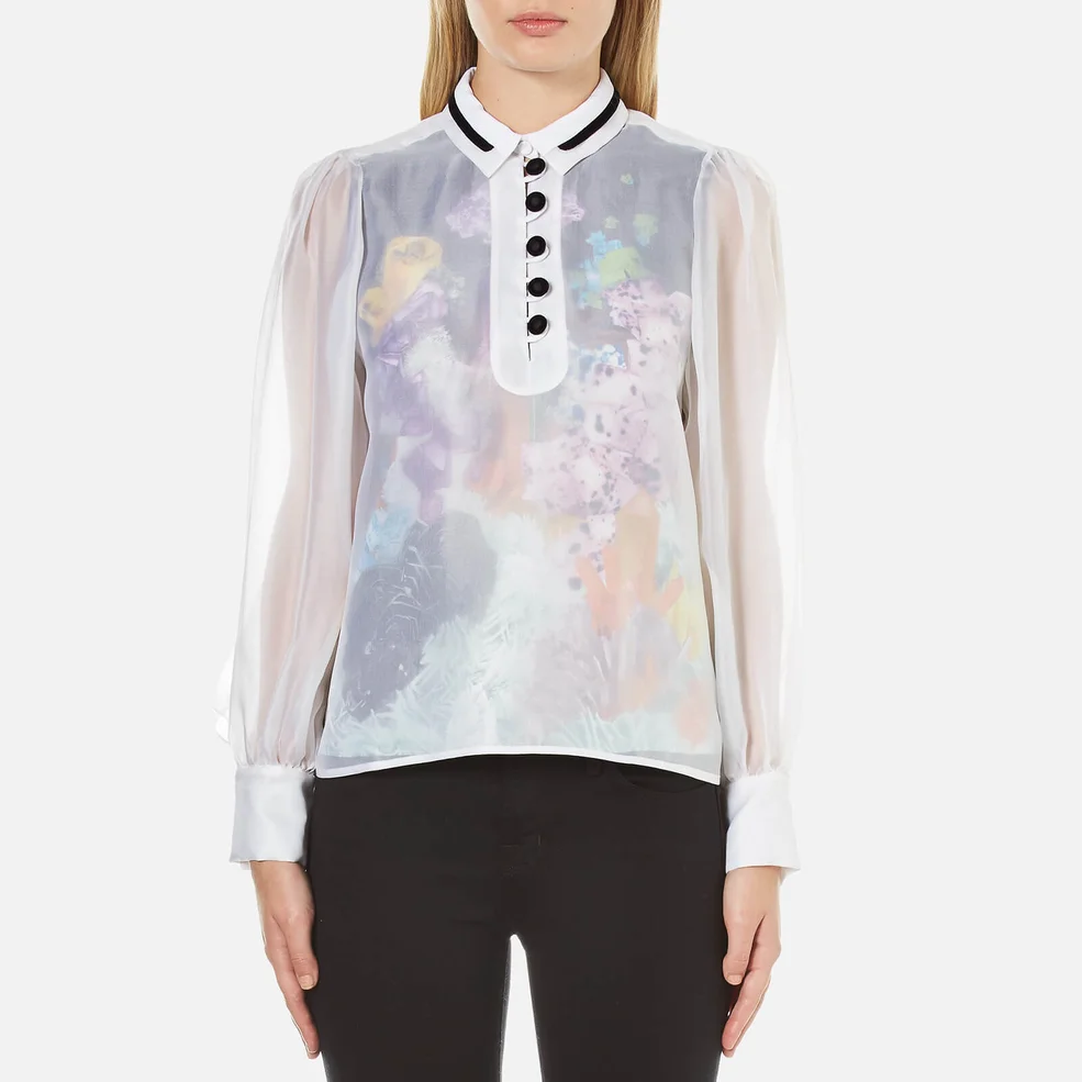 Carven Women's Floral Lining Shirt - Multi Image 1