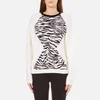 KENZO Women's Tiger Stripes Jacquard Sweatshirt - White - Image 1