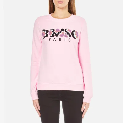 KENZO Women's Embroidered Logo Sweatshirt - Pale Pink