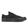 Converse Chuck Taylor All Star '70 Vintage Canvas Low Top Trainers - Black Monochrome - Image 1