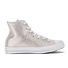 Converse Women's Chuck Taylor All Star Sting Ray Leather Hi-Top Trainers - Pure Silver/Black/White - Image 1