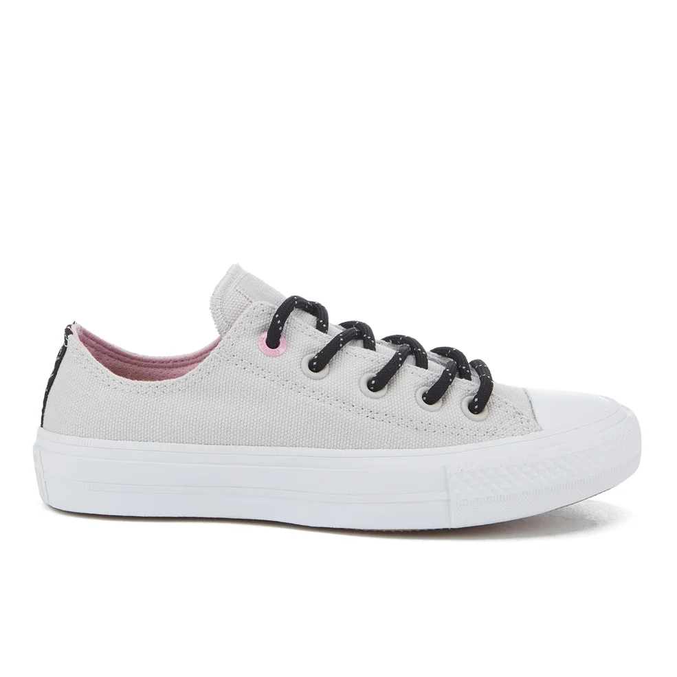 Converse Women's Chuck Taylor All Star II Shield Canvas Ox Trainers - Mouse/White/Icy Pink Image 1