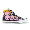 Converse Chuck Taylor All Star Warhol Hi-Top Trainers - Lichen/Orchid Smoke/White - Image 1