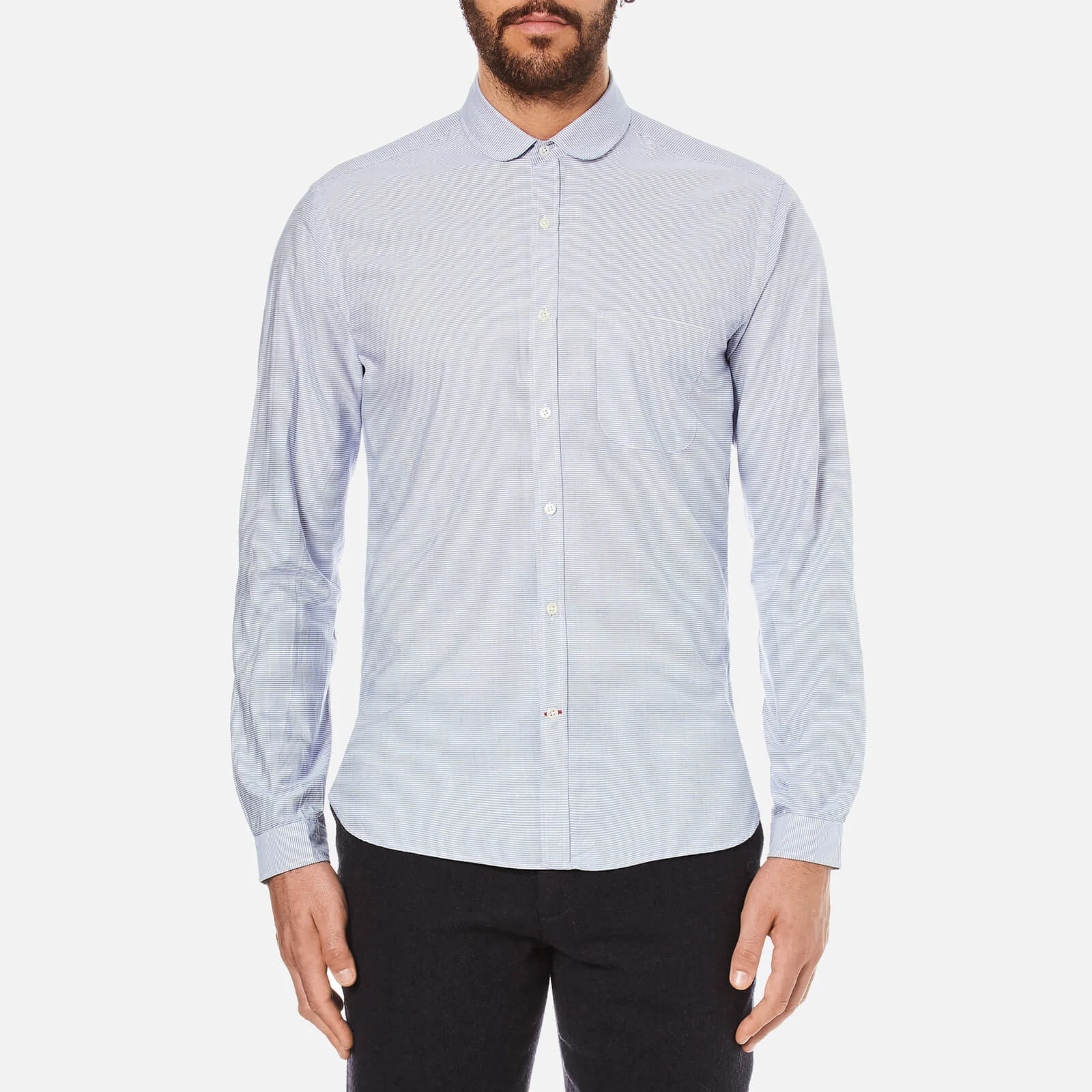 Oliver Spencer Men's Eton Collar Shirt - Broadstone Sky Image 1