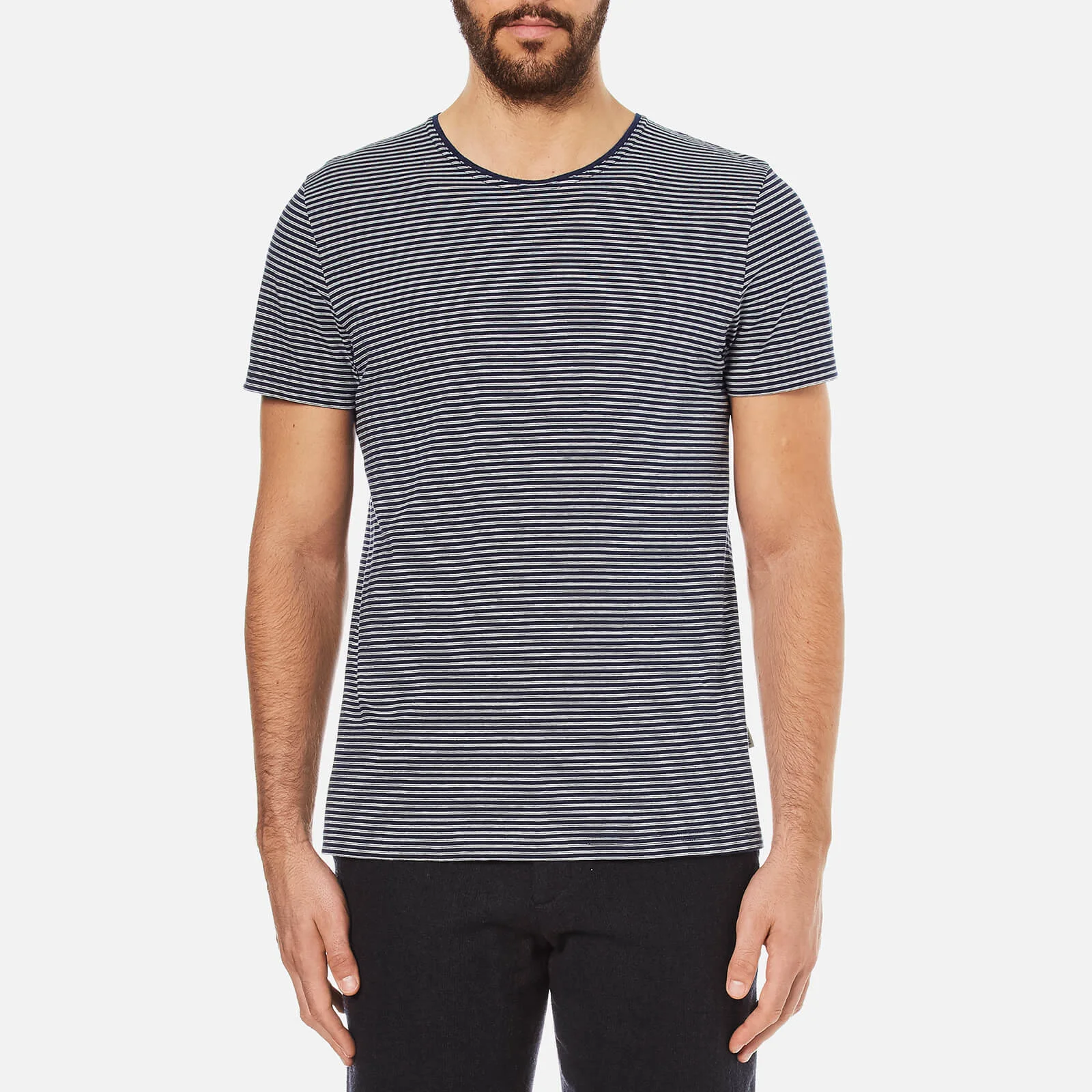Oliver Spencer Men's Japura T-Shirt - Navy/Oatmeal Image 1