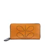 Orla Kiely Women's Big Zip Leather Wallet - Tan - Image 1