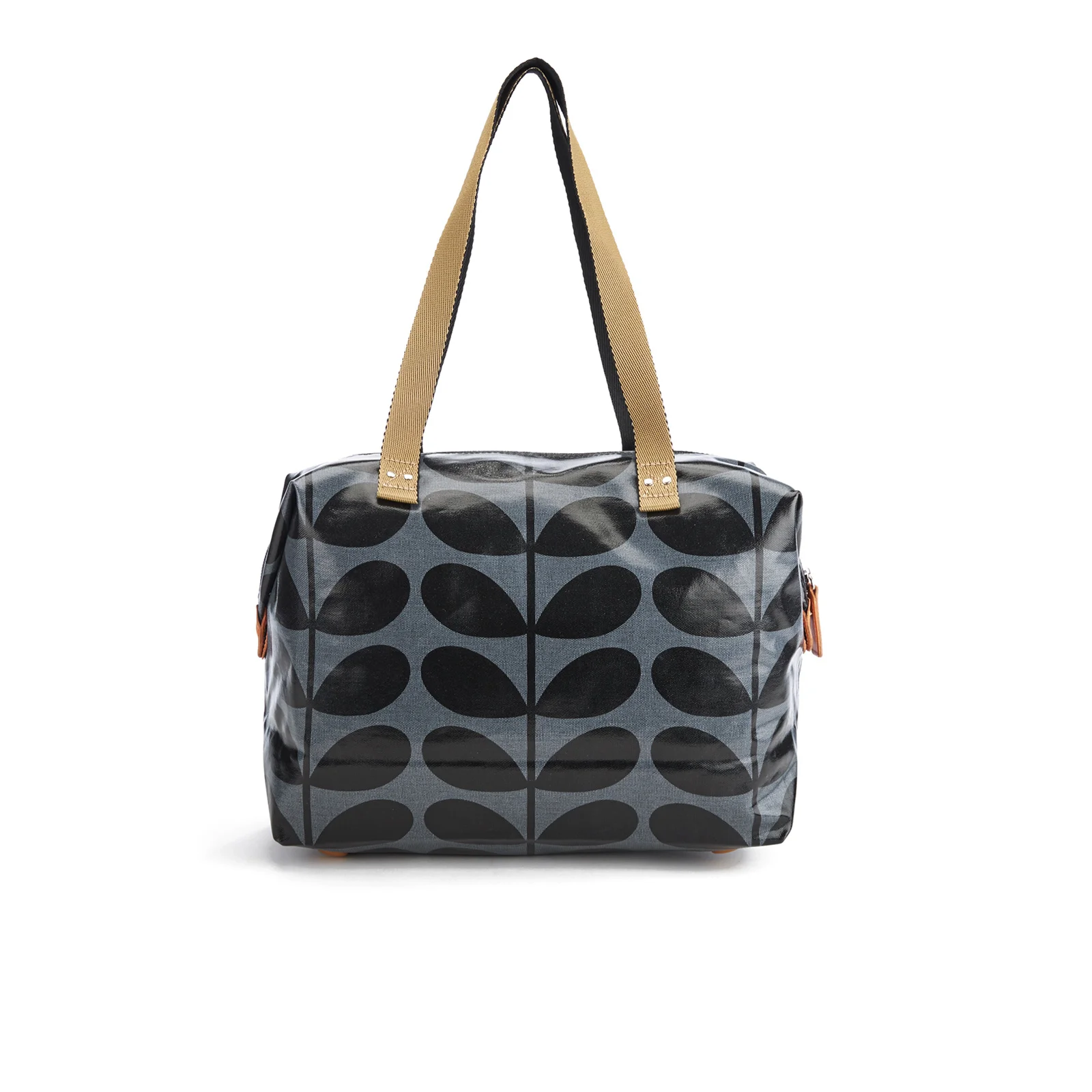 Orla Kiely Women's Linear Stem Print Laminated Zip Shopper Bag - Midnight Image 1