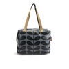Orla Kiely Women's Linear Stem Print Laminated Zip Shopper Bag - Midnight - Image 1