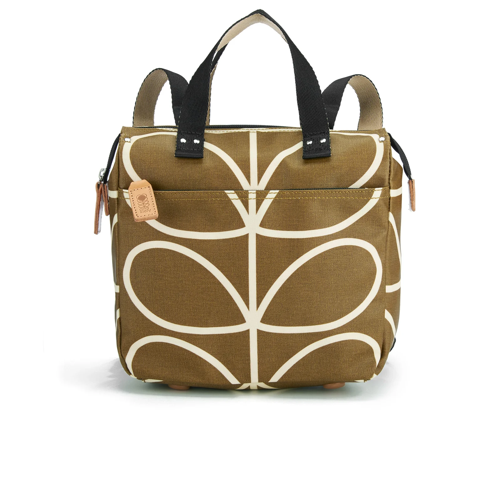 Orla Kiely Women's Linear Stem Print Small Backpack - Camel Image 1