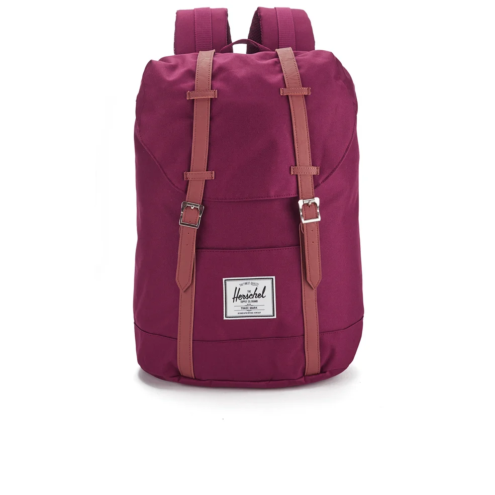 Herschel Supply Co. Retreat Backpack - Windsor Wine/Tan Synthetic Leather Image 1