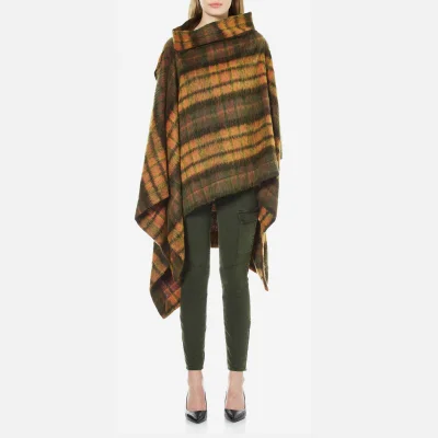 Vivienne Westwood Anglomania Women's Gaia Mohair Cape - Yellow - One Size