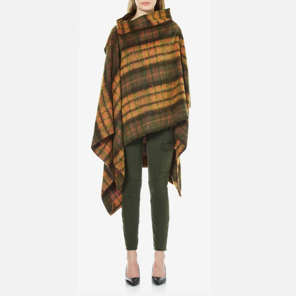 Vivienne Westwood Anglomania Women's Gaia Mohair Cape - Yellow - One Size Image 1