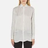 Polo Ralph Lauren Women's Joa Striped Long Sleeve Shirt - Oyster/Grey - Image 1