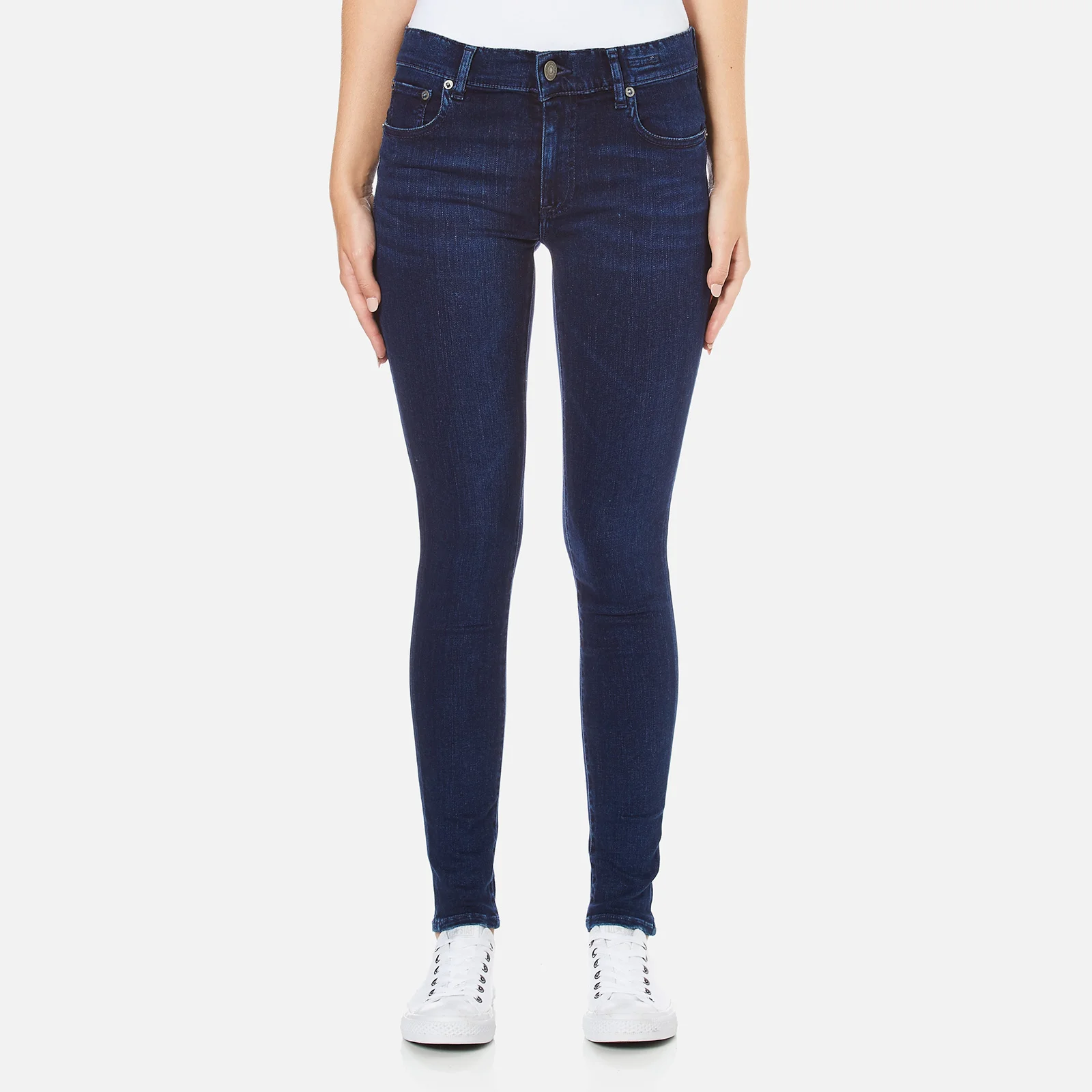 Polo Ralph Lauren Women's Varick Skinny Jeans - Dark Indigo Image 1