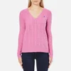 Polo Ralph Lauren Women's Kimberly Cashmere Blend Jumper - Wesley Pink Heather - Image 1
