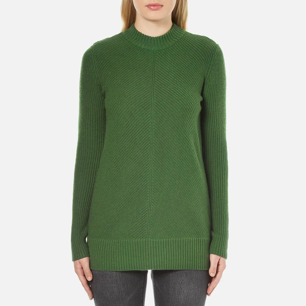 MICHAEL MICHAEL KORS Women's Merino Rib Sweater - Moss Green Image 1