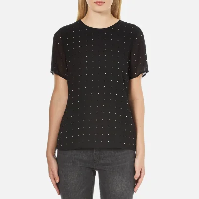 MICHAEL MICHAEL KORS Women's Studded T-Shirt - Black