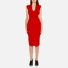 MICHAEL MICHAEL KORS Women's Midi V Neck Dress - Red - Image 1