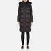 MICHAEL MICHAEL KORS Women's Fur Collar Long Puffa Coat - Black - Image 1