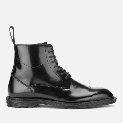 Dr. Martens Men's Henley Winchester Polished Smooth 7-Eye Zip Boots - Black