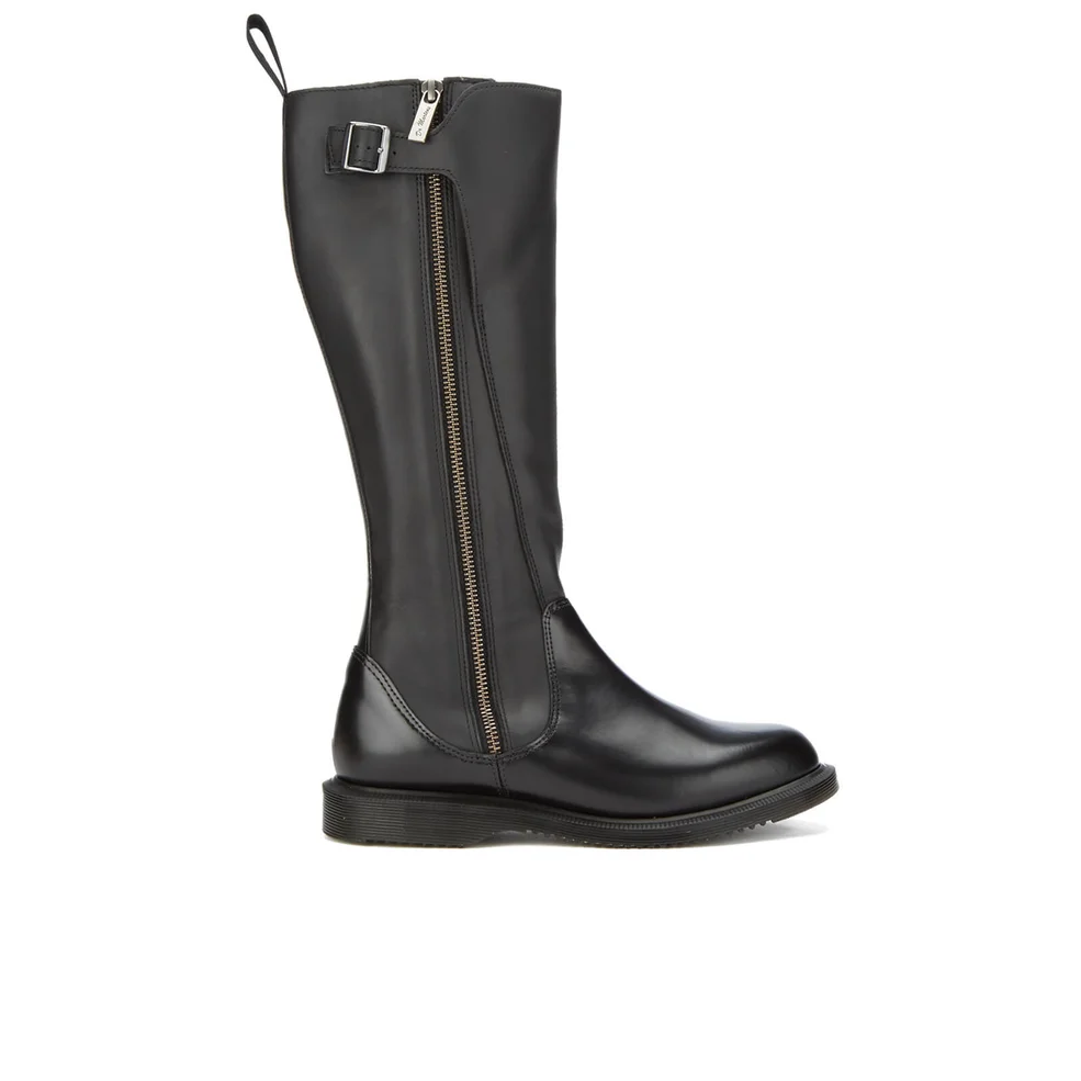 Dr. Martens Women's Chianna Polished Smooth Knee High Boots - Black Image 1