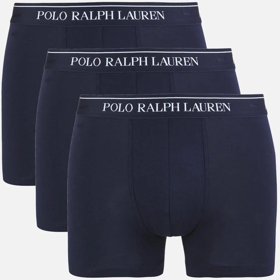 Polo Ralph Lauren Men's 3-Pack Cotton Trunks - Cruise Navy Image 1