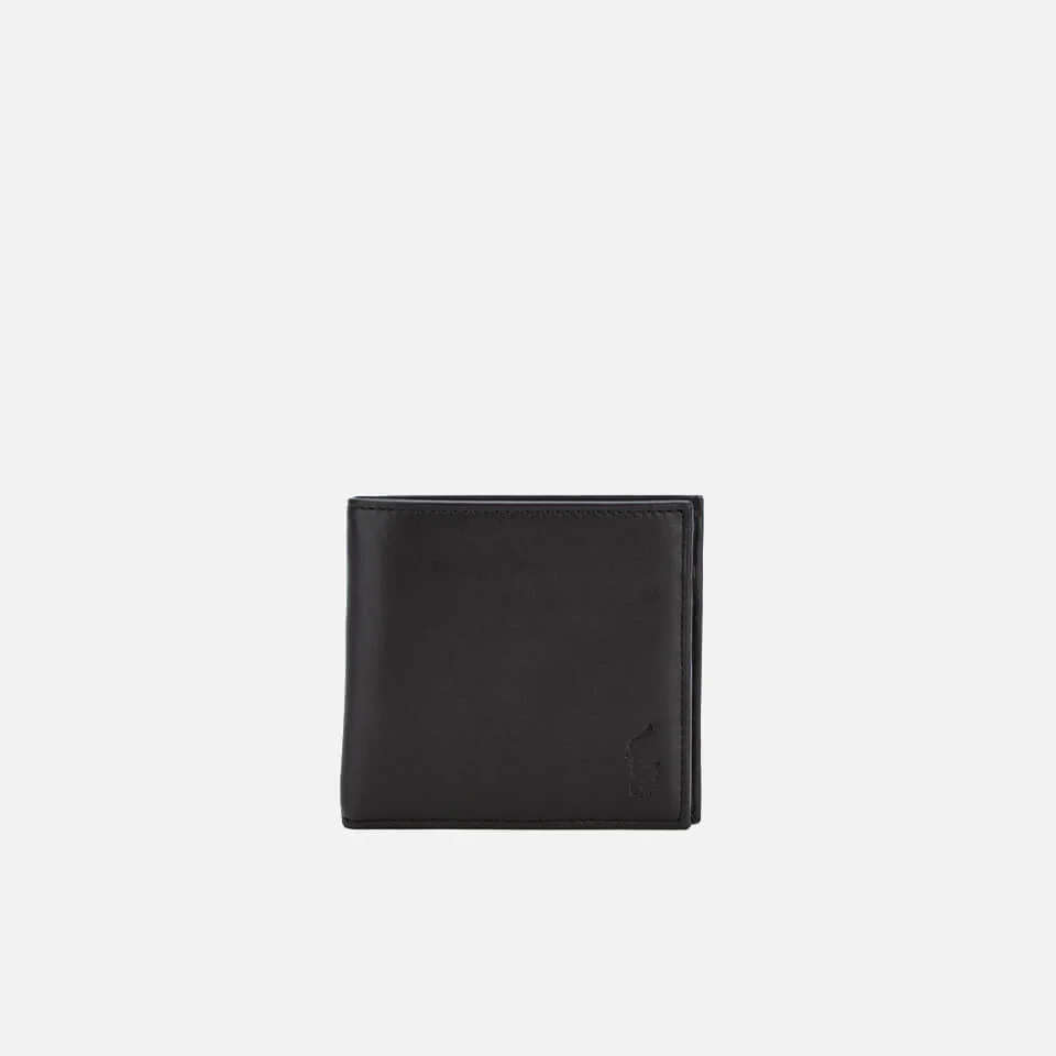 Polo Ralph Lauren Men's Coin Pocket Leather Wallet - Black Image 1