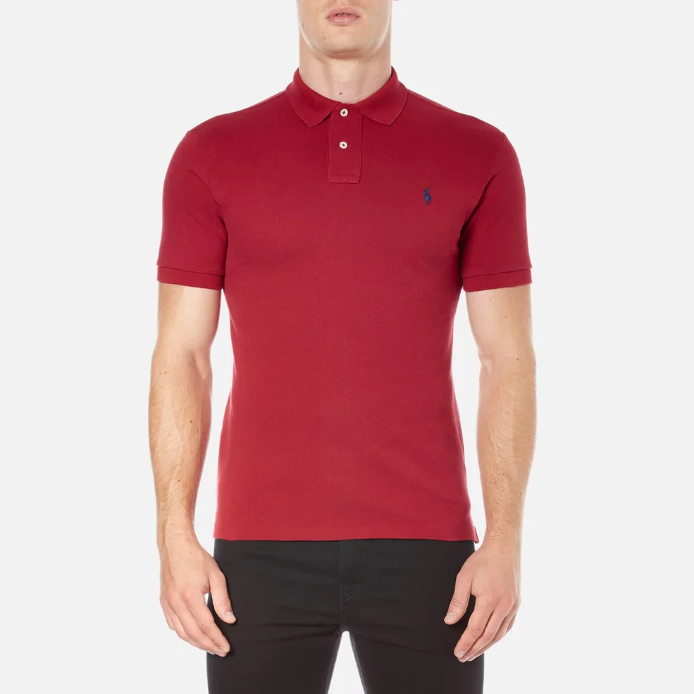 Polo Ralph Lauren Men's Short Sleeve Slim Fit Polo Shirt - Eaton Red Image 1