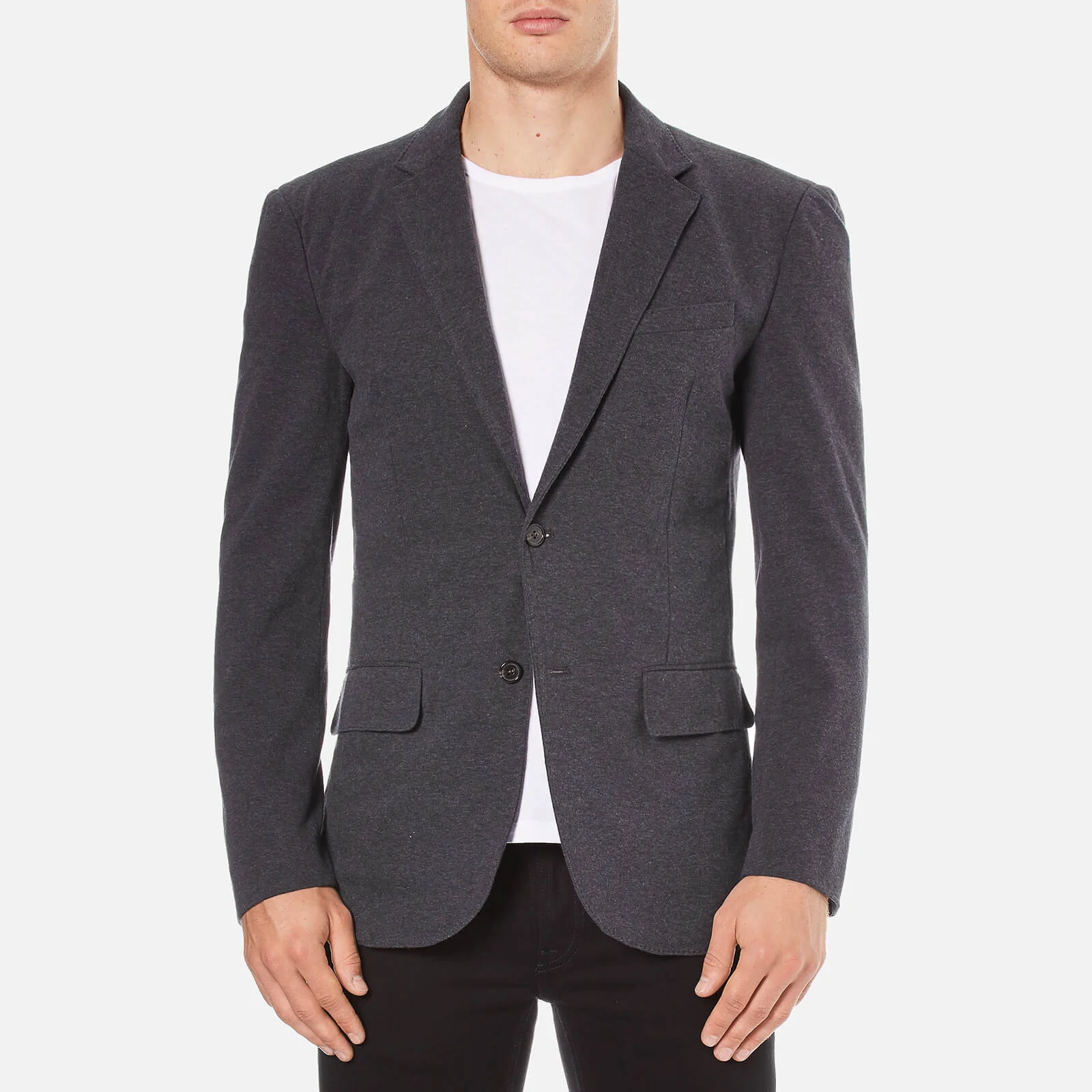Polo Ralph Lauren Men's Jersey Buttoned Blazer - Grey Heather Image 1