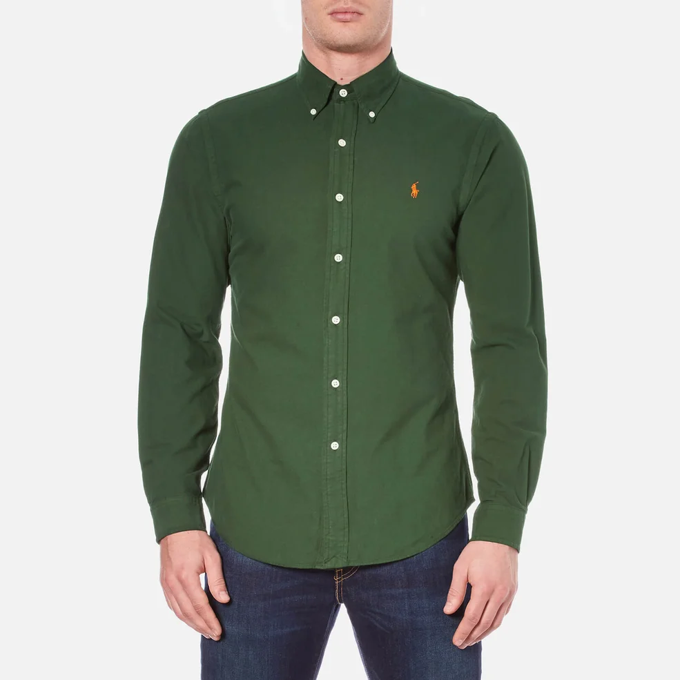 Polo Ralph Lauren Men's Long Sleeve Button Down Shirt - Bentley Green Image 1