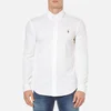 Polo Ralph Lauren Men's Long Sleeve Pique Full Button Shirt - White - Image 1
