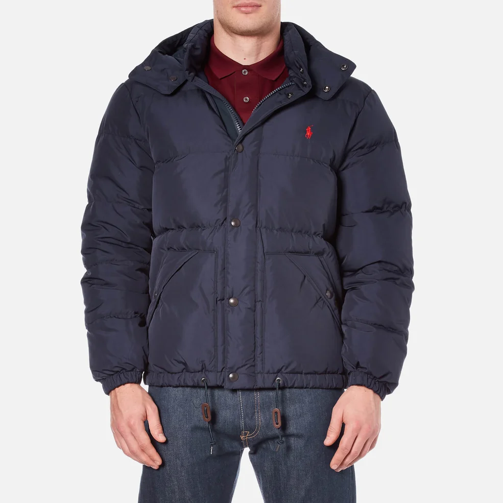 Polo Ralph Lauren Men's Down Filled Hooded Jacket - Worth Navy Image 1
