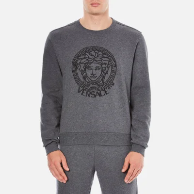Versace Collection Men's Round Neck Sweatshirt - Grigio