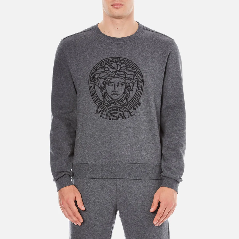 Versace Collection Men's Round Neck Sweatshirt - Grigio Image 1